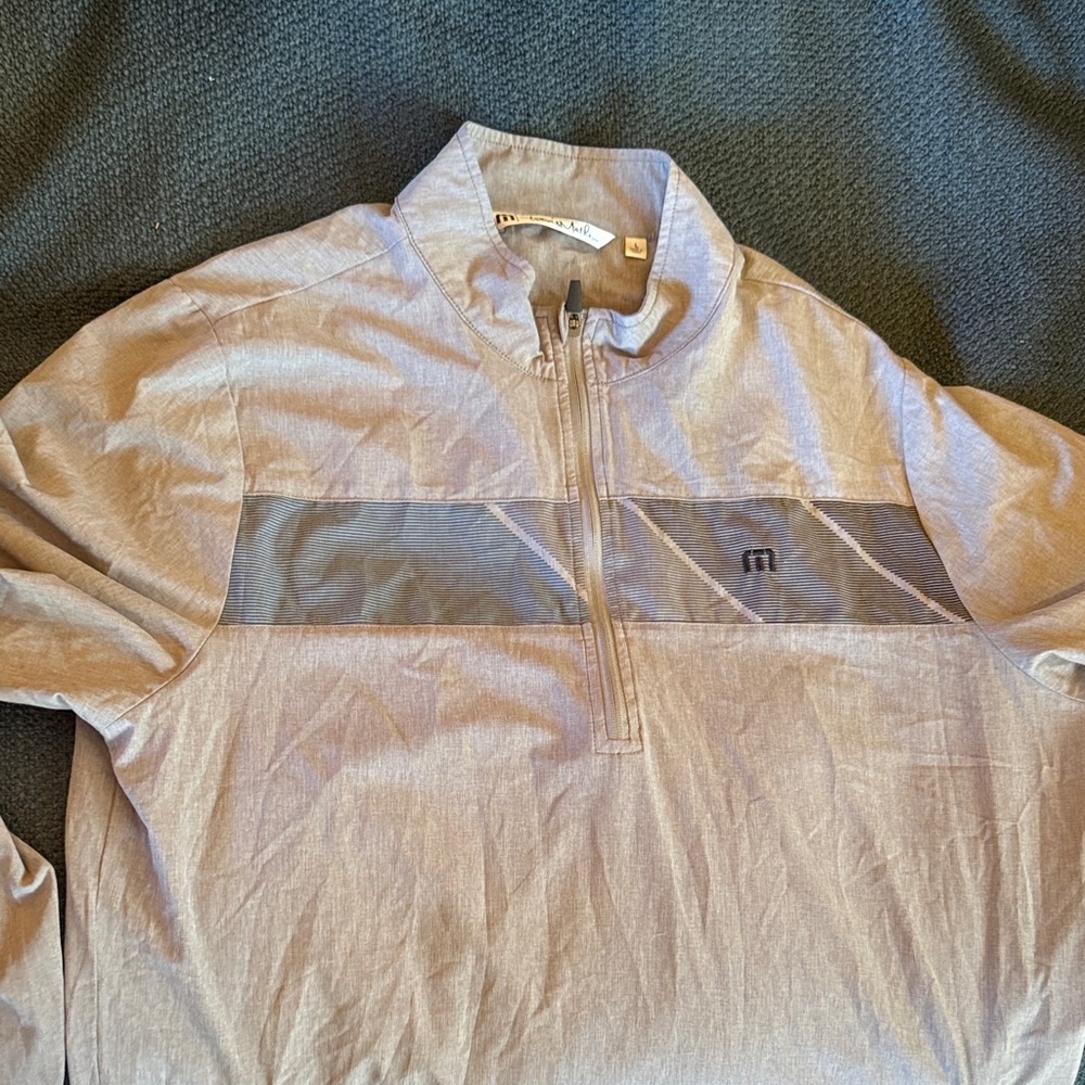 Gray Quarter-Zip Pullover